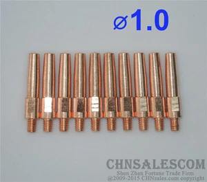 10 PCS Panasonic Type MIG/MAG Welding Air cooled Torch Contact TIP 1.0  - Picture 1 of 2