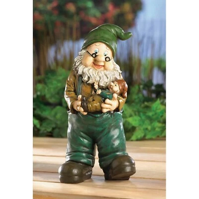 Garden Gnome Grandpa Figurine Statue - Image 1 of 4