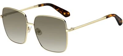 NUEVO Gafas de sol cuadradas Kate Spade New York Fenton/G/S para mujer, habana oscura/marrón Foto 1 de 3