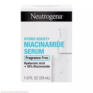 Neutrogena Hydro Boost+ siero viso idratante alla niacinamide 1 fl oz NUOVO IN SCATOLA - Foto 1 di 2