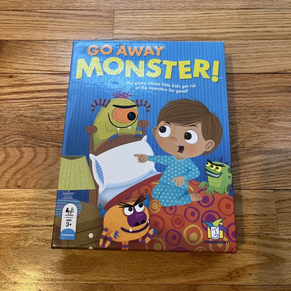 Go Away Monster! Gamewright Boardgame Preschool Learn Shapes MissingInstructions - Image 1 of 4