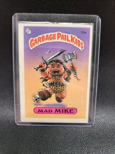 1985 Topps Garbage Pail Kids 1st Series 1 Matte Card #33a Mad Mike - Picture 1 of 10