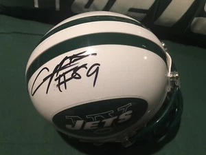 Chris Herndon TE New York Jets signierter Minihelm Coa VIP OTA Miami - Bild 1 von 12
