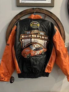 Vintage Home Depot Tony Stewart 2005 Champion Leather Jacket XL NASCAR New NWT - Picture 1 of 4