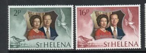 ST HELENA MNH 1972 SG289-290 ROYAL SILVER WEDDING - Picture 1 of 1