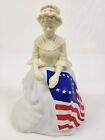 Figurine drapeau américain VINTAGE Avon Betsy Ross sonnet Cologne décanteur vide