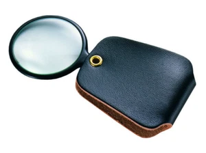 GENERAL #532 POCKET MAGNIFIER 2.5X POWER - EYE LOUPE MAGNIFIER IN LEATHER CASE - Picture 1 of 1