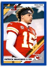 2019 Donruss Variations Press Proof Blue #1 PATRICK MAHOMES II  Chiefs 