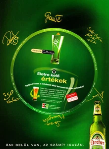 DREHER BEER AD #6 RARE OOP FOREIGN VERY COOL AD  - Picture 1 of 2