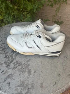 Dunlop MENS GOLF SHOES Sz 9.5 DUNLOP CLASSIC WHITE Metal Spikes - Picture 1 of 9