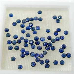 2.50 mm Round Qty 10, Good to Strong Blue Australian Sapphire Loose Gemstone - Picture 1 of 9