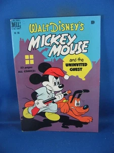 FC 296 MICKEY MOUSE F VF UNINVITED GUEST DELL 1950 - Bild 1 von 2