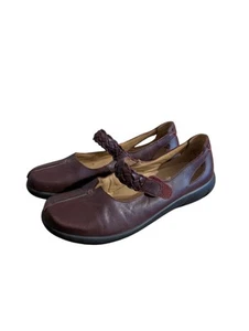 Hotter Shoes Womens 9.5 Shake II Braided Strap Comfort Mary Jane Purple Leather - Picture 1 of 9