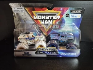 Spin Master Monster Jam Gears & Galaxies Grave Digger 2021 Blue Thunder Walmart - Imagen 1 de 7