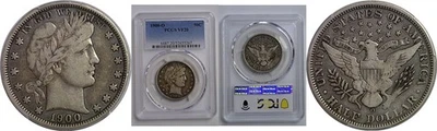 1900-O Barber Half Dollar   PCGS VF-20 - Image 1 of 3