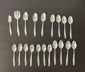 MarCrest Mcm Silverware Spoons Starburst / 1 Serving fork- 20 Pcs Various Sz - Picture 1 of 11
