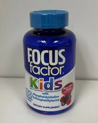 Focus Factor儿童脑燃料多浆果爆炸150片咀嚼片 — 第 1/3 张图片