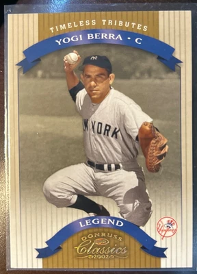 Donruss Classics Timeless Tributes Legend 2002 Yogi Berra Yankees #'d 071/100 Foto 1 de 2