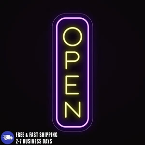 Outdoor Store Modern Open Sign with Dimmer & Remote Controller, Open Sign Led - Picture 1 of 6