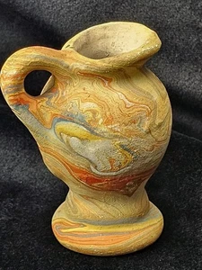1947 Rocky Mountain Clay Mini Vase – Marbled Pottery Souvenir NM - Picture 1 of 10