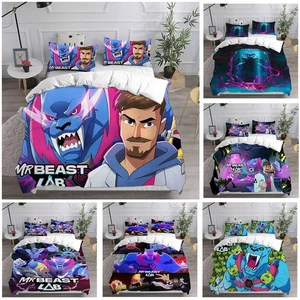 MrBeast Lab Banana Blasta 3D Duvet Cover Bedding Set Pillowcase Quilt Single - Picture 1 of 32
