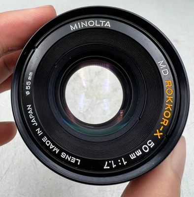 Minolta Md Rokkor X 50mm F1.7 MD Mount Lens For SLR Mirrorless Cameras - Image 1 of 4