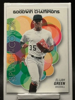2023 Upper Deck Goodwin Champions - Elijah Green Splash of Color Baseball #129 - Image 1 of 2