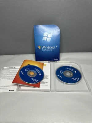 Microsoft Windows 7 Professional Full Retail 32/64‑Bit – 2 DVDs, Box & Key - Image 1 of 4