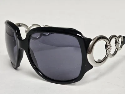 Salvatore Ferragamo Black Large Fashion Wrap Designer Sunglasses Made in Italy - Image 1 of 4