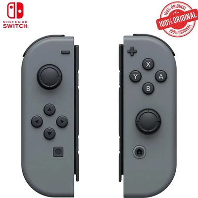 Official Nintendo Switch Joy Con Controllers - Dark Grey - Image 1 of 4