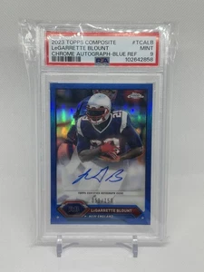 2023 Topps Composite Football LeGarrette Blount Blue Chrome Autograph - PSA 9 - Bild 1 von 2