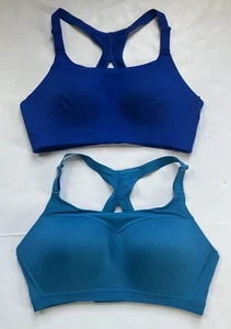 2 sujetadores deportivos Victorias Secret Incredible Max High Impact azul brillante verde azulado - Imagen 1 de 7