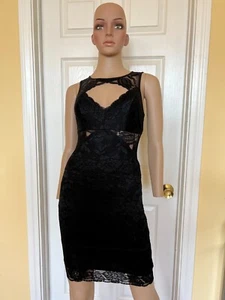 GUESS black lace dress size XS - Picture 1 of 9