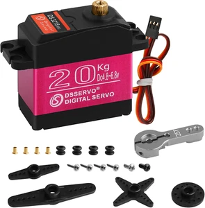 20KG RC Servo High Torque Servo Motors, Waterproof Full Metal Gear Steering Serv - Picture 1 of 12