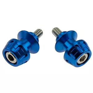 10mm Slider CNC Blue For Kawasaki Ninja ZX 6R Envy Swingarm Stand Spools Lift - Picture 1 of 2