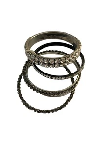 maurices stacking bracelets bangle silver tone - Picture 1 of 1