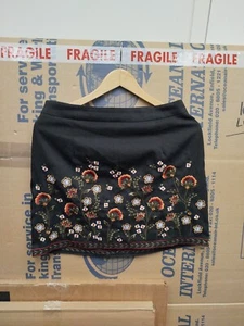 New Look Floral Skirt Size 12, embroidered flowers - Picture 1 of 5