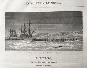 Spitsbergen, 1865 article, numerous engravings, Northern Lights, Norway, Arctic, - Picture 1 of 14