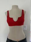 Nasty Gal Red Tank Style Bikini Top, Size 6, Nwt's -Top Only