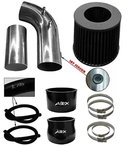 BLACK AirX Racing Air Intake Kit & Filter system For 2004-2007 Acura TSX 2.4L L4 - Foto 1 di 1