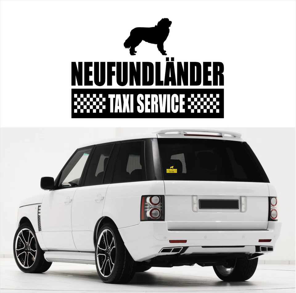 AYC Auto Aufkleber NEUFUNDLÄNDER Taxi Service Hund Hundeaufkleber fun Siviwonder - Bild 1 von 1