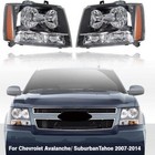 1 Pair Halogen Headlight Assemblies For Chevrolet Avalanche/Suburban Tahoe 07-14