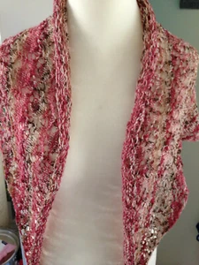 Lace - Ajour - Dreiecktuch - Stola - handgestrickt - 10 - Bild 1 von 6