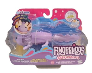 Fingerlings Bebé Axolotl Púrpura AUGGIE Sonidos Mágicos y Reacciones Nadar Nuevo - Imagen 1 de 7
