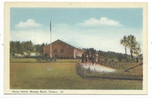 Wasaga Beach Ontario Postcard Nancy Island Simcoe County Unused - Imagen 1 de 2