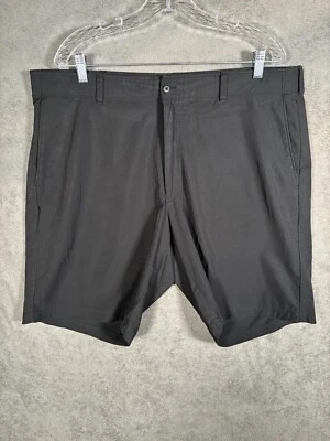 Шорты мужские Grand Slam 40 черные плоские спереди дышащие для гольфа повседневные уличные - Изображение 1 из 4