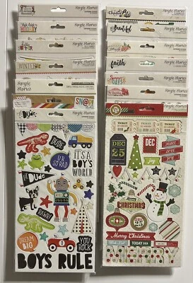 Pegatinas de aglomerado Simple Stories - Múltiples variaciones - Tú eliges Foto 1 de 4