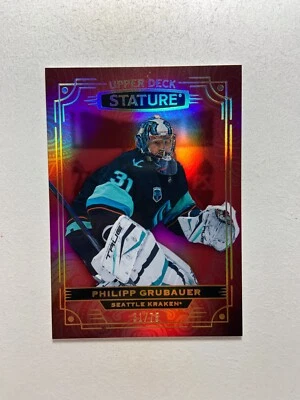2022-23 Upper Deck Stature Philipp Grubauer #85 /75 RED - Image 1 of 4