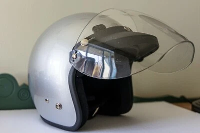 Casco de moto scooter ZOX TA-300 plateado *como nuevo* Foto 1 de 4