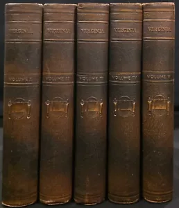 Bruce, VIRGINIA REBIRTH OF THE OLD DOMINION - 1929 1st thus, 5vols. Complete - Imagen 1 de 16